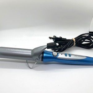 Jilbere de Paris Nano Silver Tools Ceramic Curling Iron Wand, Professional, Blue